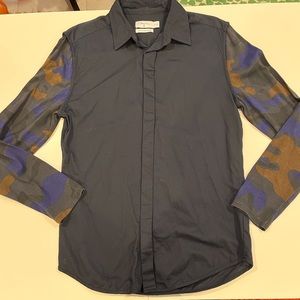 Phillip Lim Camo Sleeve Button Down